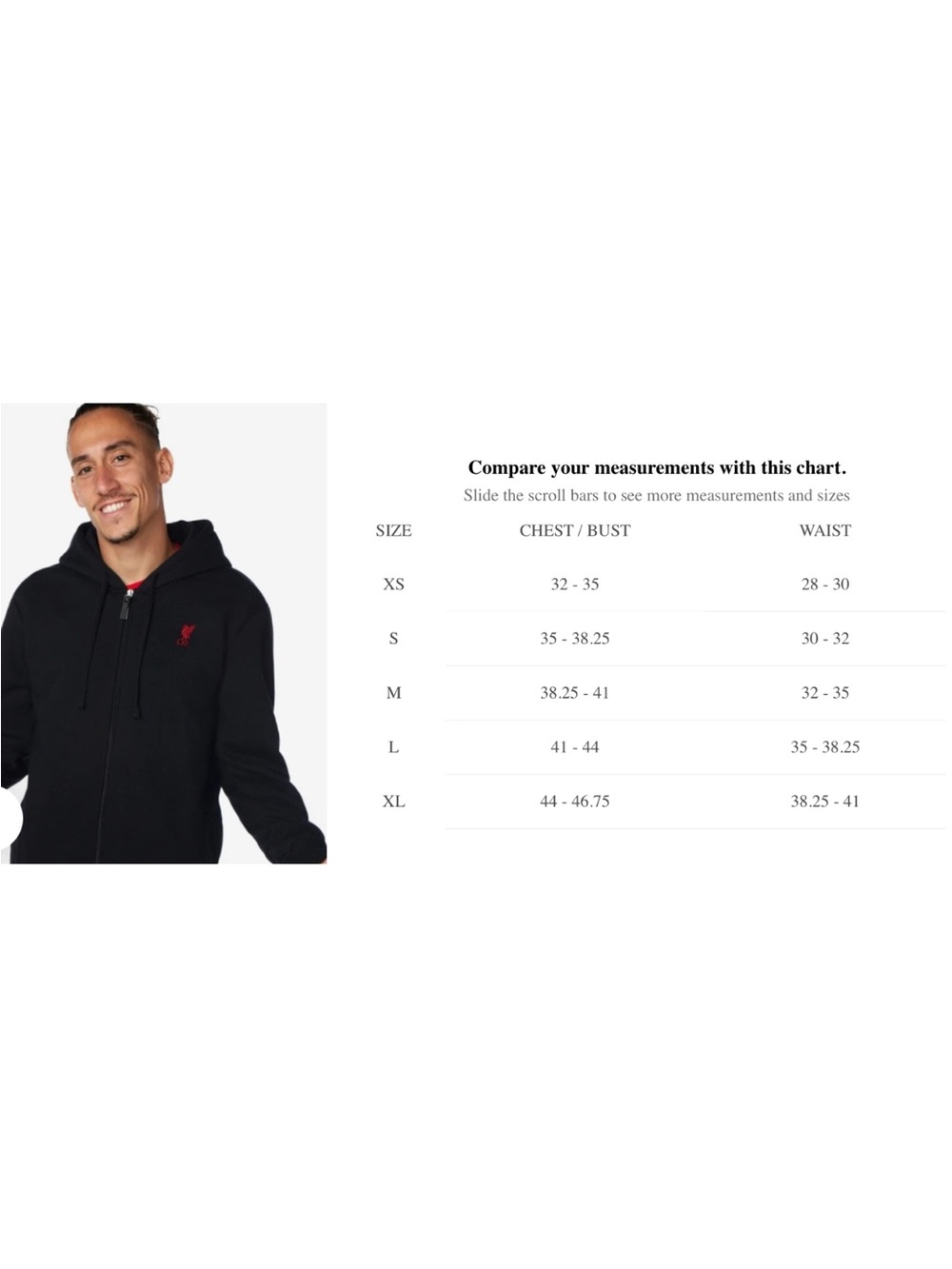 Official L.F.C. Liverpool Football Club Zip Through Hoodie Black M NEW - Picture 11 of 11